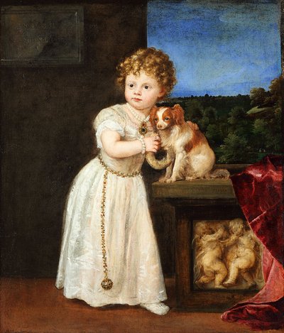 Clarissa Strozzi (1540-1581) i en alder af to år af Titian