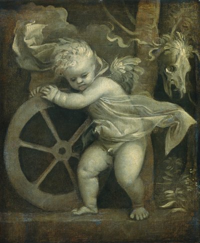 Amor med tidens hjul, ca. 15151520. af Titian