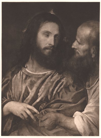 Tysk: Der Zinsgroschen Hyldestpengene af Titian