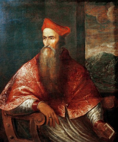Portræt af kardinal Pietro Bembo 1470-1547, 1545-1546. af Titian