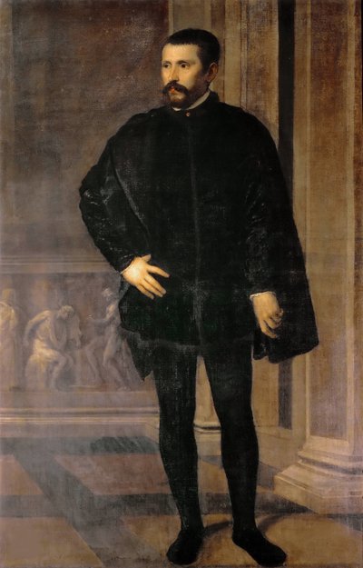Portræt af Diego Hurtado de Mendoza y Pacheco 1503-1575, ca 1535-1540. af Titian
