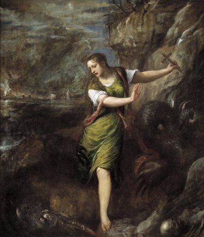 Saint Margaret, ca. 1565 af Tiziano Vecelli