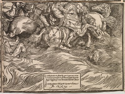 Faraos hærs nedsænkning i Det Røde Hav af Titian