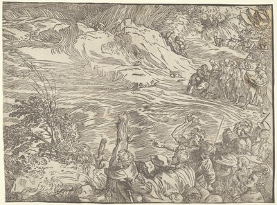 Faraos hærs nedsænkning i Det Røde Hav af Titian