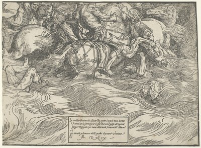 Faraos hærs nedsænkning i Det Røde Hav af Titian