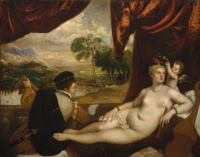 Venus og lutspilleren, ca. 1565-70 af Tiziano Vecelli