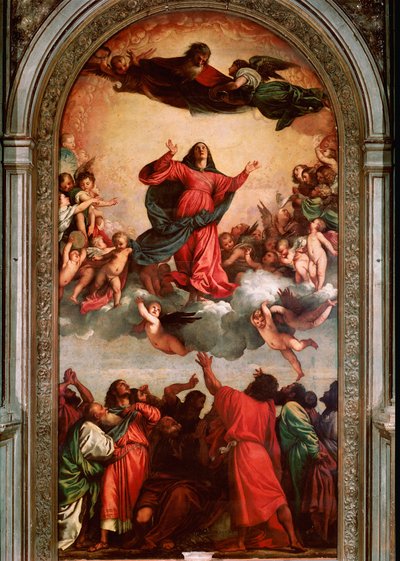 Antagelsesmaleri af Tiziano Vecellio kaldet Tizianen (1485-1576) af Tiziano Vecelli