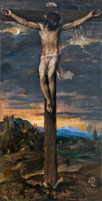 Kristus på korset, ca. 1565. af Tiziano Vecelli