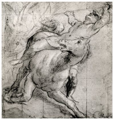 Horseman Falling, c1565, 1937 af Tiziano Vecelli