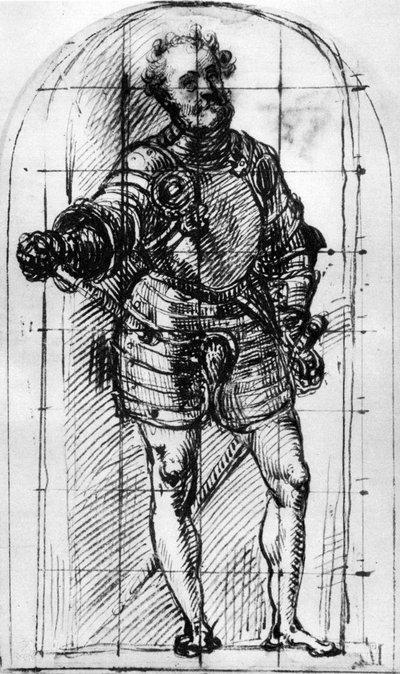 Skitse til portrættet af hertugen af Urbino, 1536, 1937 af Tiziano Vecelli