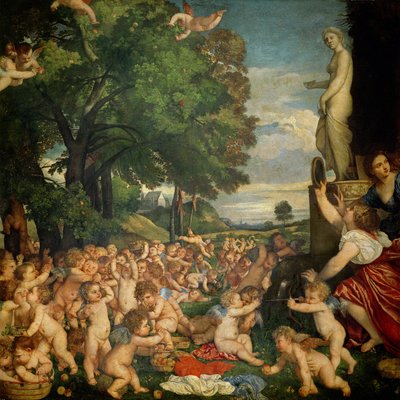 Tilbedelsen af Venus, 1519 af Tiziano Vecelli