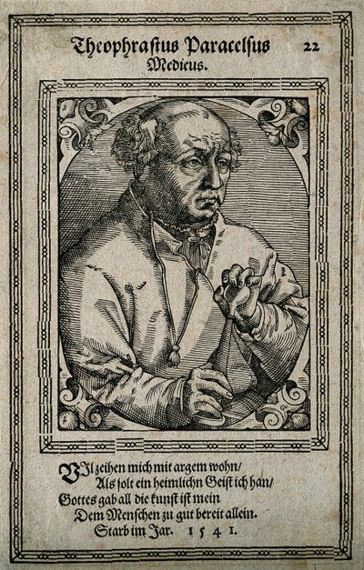 Philippus Theophrastus Aureolus Bombastus von Hohenheim Paracelsus, 1587. af Tobias Stimmer