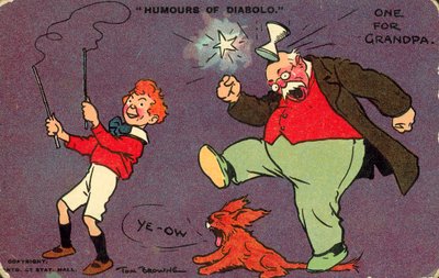 Humours of Diabolo (farvelitografi) af Tom Browne