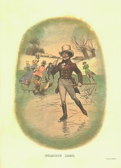 Skøjteløb, 1820, c1910. af Tom Browne