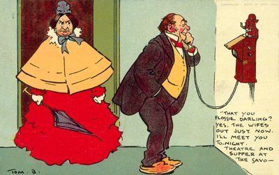 Det er du Flossie, skat! (chromolitho) af Tom Browne