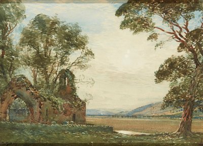 Old Chapel, Carse of Gowrie (akvarel) af Tom Scott