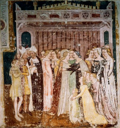 Farvel (detalje), detaljer fra Stories of St Ursula af Tommaso da Modena