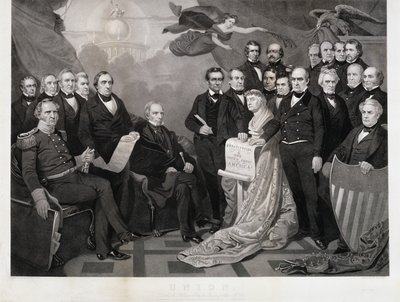 Union, c. 1861 (gravering på vævet papir) af Tompkins Harrison (after) Matteson