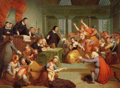 Retssagen mod George Jacobs, 5. august 1692 af Tompkins Harrison Matteson