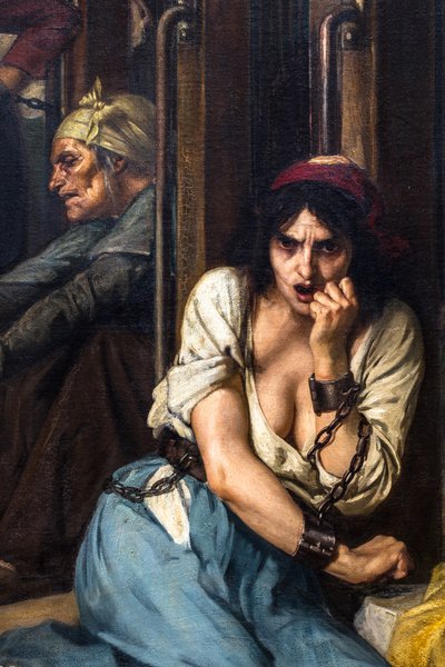 Doktor Pinel befreit die Geisteskranken in der Salpêtrière im Jahr 1795 von Tony Robert-Fleury