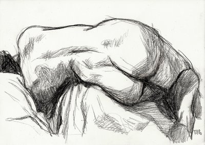 Studie af en sensuel figur af Tore Bahnson