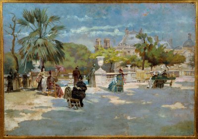 Landskab af Midi-maleriet af Torello Ancillotti (1843-1899) Firenzes museum for moderne kunst fra det 19. århundrede af Torello Ancillotti