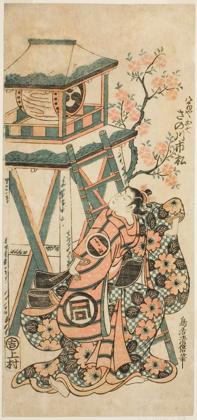 Tea Ac and r Dr. Ichimatsu Sanogawa og forælder Oshichi af Torii Kiyomasu II