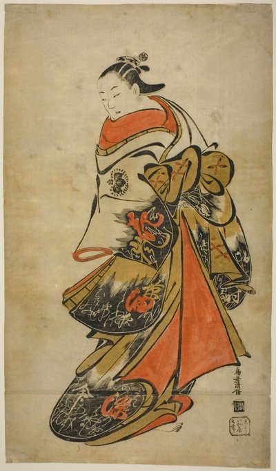 tee ac og r fujimura loddeolie god som strandtiger af Torii Kiyomasu I