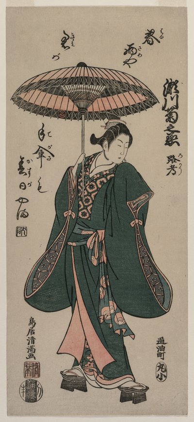 Segawa Chrysanthemum Onna af Torii Kiyomitsu
