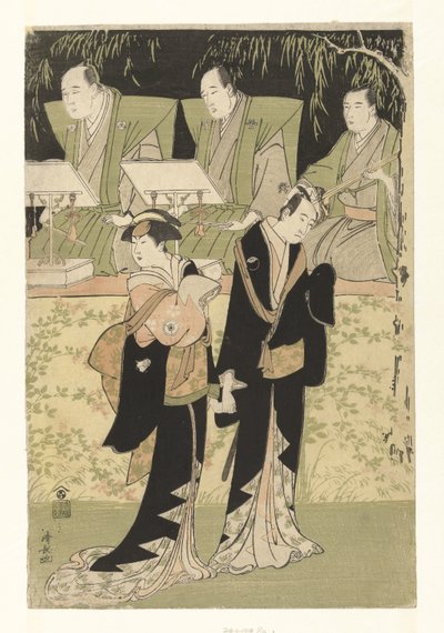 A c tae rs Sawamura Soju ro God have Fejring Banpaku I V Autism Garden Koharu af Torii Kiyonaga