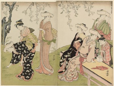 En udflugt i foråret, fra serien A Brocade of Eastern Manners (Fuzoku Azuma no Nishiki) af Torii Kiyonaga