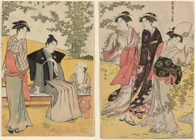 En udflugt på Hagidera, fra serien "A Brocade of Eastern Manners (Fuzoku Azuma no nishiki)" af Torii Kiyonaga