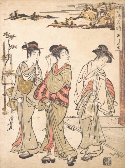Ashinoyu Spring i Hakone, ca. 1779. af Torii Kiyonaga