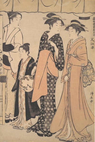 Afkøling ved Nakazu, 1782. af Torii Kiyonaga