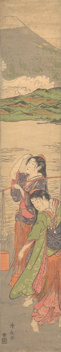 Dance of the Beach Maidens, slutningen af det 18. århundrede. af Torii Kiyonaga