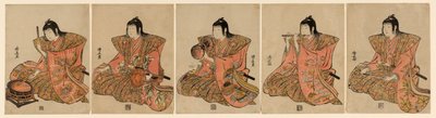 Fem musikere (Gonin bayashi) af Torii Kiyonaga