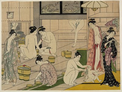 Kiyonaga badehus kvinder af Torii Kiyonaga