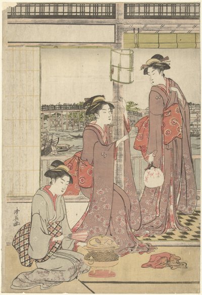 månefest af Torii Kiyonaga