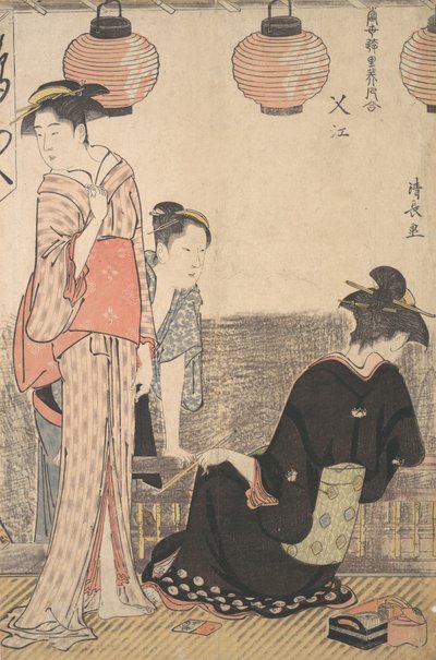 Scene i Nakasu, et distrikt i Edo, 1783. af Torii Kiyonaga