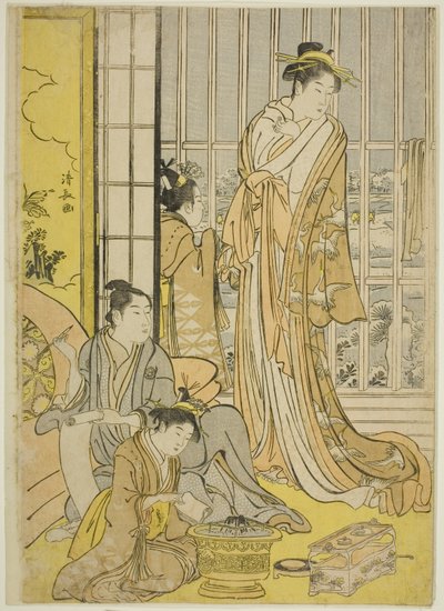 Snowy Morning in the Pleasure Quarters (Seiro yuki no Ashita) af Torii Kiyonaga