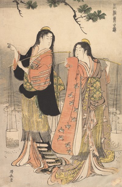 B Rine Maeda af Suma Shiogumi, Suma, 1783. af Torii Kiyonaga