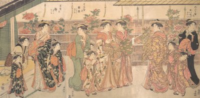 Pæonshowet, ca. 1790. af Torii Kiyonaga