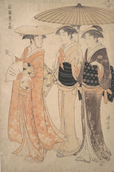 Promenaden. af Torii Kiyonaga
