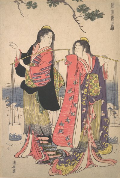 te forskellen lt Maeda s Muru Shark Idea d Matsukaze, hva? 1786. af Torii Kiyonaga