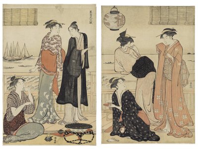 Den sjette måned, fra serien Tolv måneder i syd af Torii Kiyonaga