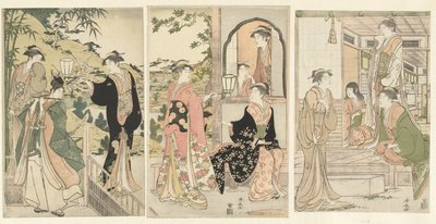 Yoshitsune serenade Joruri ham af Torii Kiyonaga