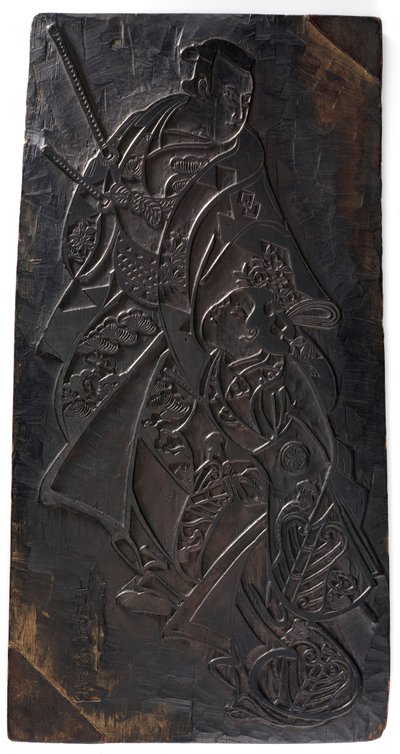 Design af to figurer, en mand og en pige, Edo-perioden, ca.1685-1729. af Torii Kiyonobu I