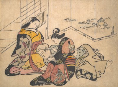 Tryk, 1703. af Torii Kiyonobu I