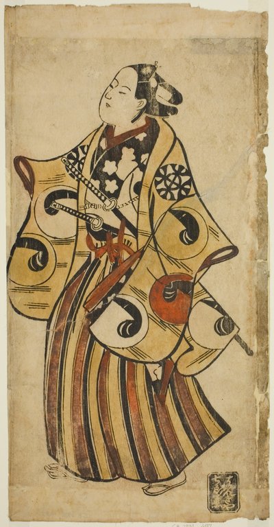 Skuespilleren Nakamura Denkuro I af Torii Kiyonobu I