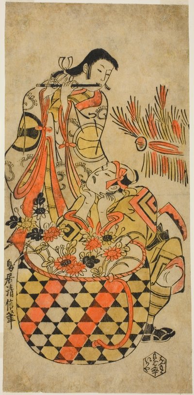 Teac and rs Danjuro Ichikawa God idé d Monnosuke Ichikawa af Torii Kiyonobu I
